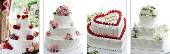 オリジナルウェディングケーキ写真